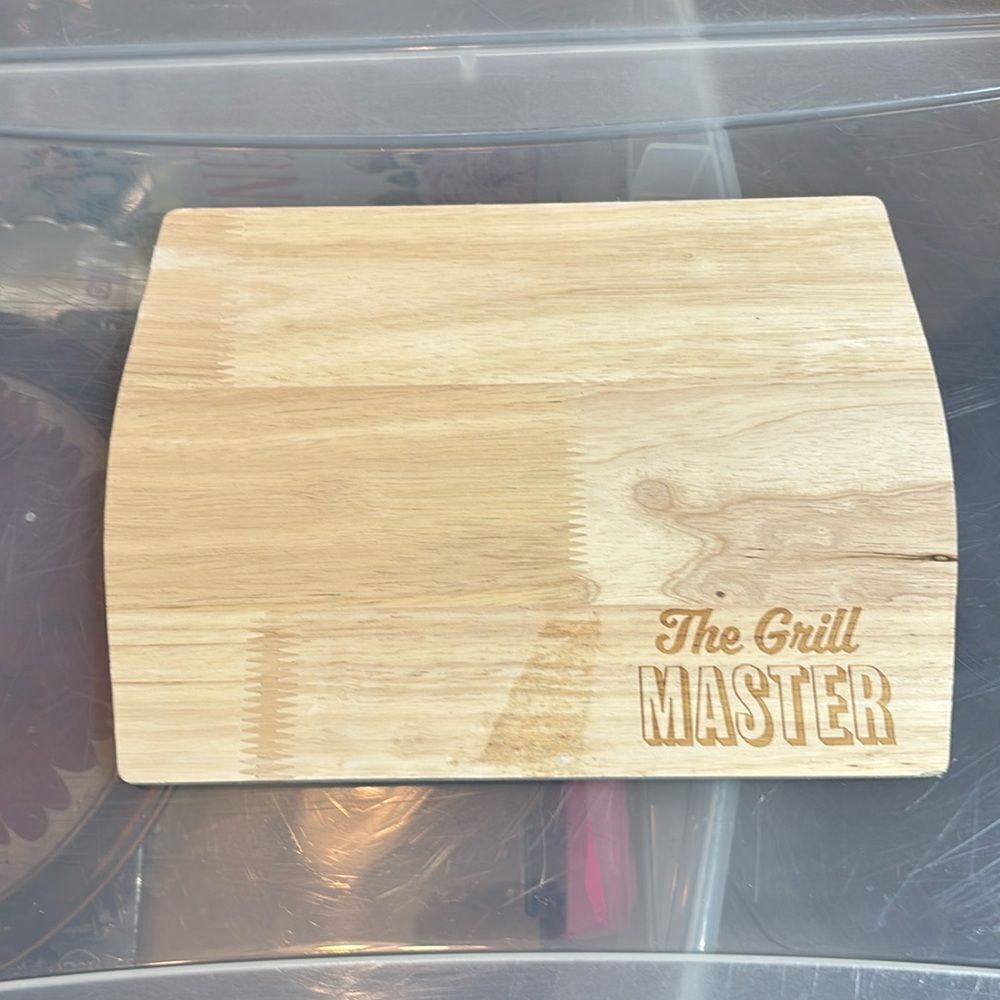 The Grill Master Wooden Cutting Board